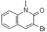 结构式 CAS# 941-91-3, 3-溴-1-甲基-2(1H)-喹啉酮