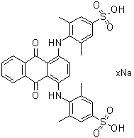 4,4'-[(9,10-Dihydro-9,10-dioxo-1,4-anthracenediyl)diimino]bis[3,5-dimethylbenzenesulfonic acid] sodium salt molecular structure (CAS 94107-93-4)