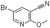 5-Bromo-2-methoxy-3-pyridinecarbonitrile molecular structure (CAS 941294-54-8)