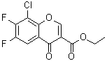 8-Chloro-6,7-difluoro-4-oxo-4H-1-benzopyran-3-carboxylic acid ethyl ester molecular structure (CAS 941867-82-9)
