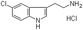5-氯色胺盐酸盐分子结构 (CAS 942-26-7)