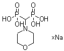 (4-Morpholinylmethylene)bisphosphonic acid sodium salt molecular structure (CAS 94200-61-0)