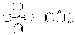 Tetraphenylphosphonium salt with 2-(phenylmethyl)phenol (1:1) molecular structure (CAS 94230-93-0)