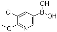 B-(5-Chloro-6-methoxy-3-pyridinyl)boronic acid molecular structure (CAS 942438-89-3)