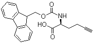 结构式 CAS# 942518-21-0, N-芴甲氧羰基-L-炔丙基丙氨酸