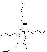 (T-4)-Dibutoxybis(hexanoato-O)titanium molecular structure (CAS 94277-50-6)