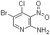 2-Amino-5-bromo-4-chloro-3-nitropyridine molecular structure (CAS 942947-95-7)
