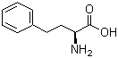 structure of CAS# 943-73-7, L-Homophenylalanine;(S)-alpha-Amino-benzenebutanoic acid; (+)-2-Amino-4-phenylbutyric acid