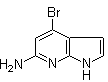 4-Bromo-1H-pyrrolo[2,3-b]pyridin-6-amine molecular structure (CAS 943323-55-5)