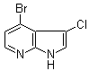 4-Bromo-3-chloro-1H-pyrrolo[2,3-b]pyridine molecular structure (CAS 943323-92-0)