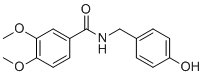 structure of CAS# 943518-63-6, Itopride Impurity A;n-(4-Hydroxybenzyl)-3,4-dimethoxybenzamide