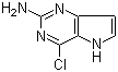 结构式 CAS# 943736-58-1, 4-氯-5H-吡咯并[3,2-d]嘧啶-2-胺