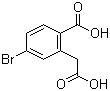 4-Bromo-2-(carboxymethyl)benzoic acid molecular structure (CAS 943749-63-1)