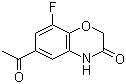 6-Acetyl-8-fluoro-2H-benzo[b][1,4]oxazin-3(4H)-one molecular structure (CAS 943994-30-7)
