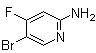 2-氨基-5-溴-4-氟吡啶分子结构 (CAS 944401-69-8)