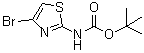结构式 CAS# 944804-88-0, (4-溴噻唑-2-基)氨基甲酸叔丁酯