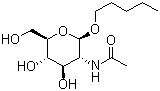 戊基 2-(乙酰氨基)-2-脱氧-beta-D-吡喃葡萄糖苷分子结构 (CAS 94483-64-4)