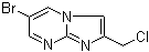 结构式 CAS# 944896-76-8, 6-溴-2-(氯甲基)咪唑并[1,2-a]嘧啶