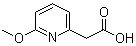 6-甲氧基-2-吡啶乙酸分子结构 (CAS 944896-97-3)