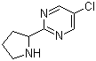 5-Chloro-2-(2-pyrrolidinyl)pyrimidine molecular structure (CAS 944901-10-4)