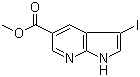 3-碘-7-氮杂吲哚-5-甲酸甲酯分子结构 (CAS 944937-30-8)