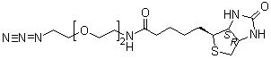 (3aS,4S,6aR)-N-[2-[2-(2-Azidoethoxy)ethoxy]ethyl]hexahydro-2-oxo-1H-thieno[3,4-d]imidazole-4-pentanamide molecular structure (CAS 945633-30-7)