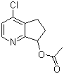 4-氯-6,7-二氢-5H-环戊并[b]吡啶-7-基乙酸酯分子结构 (CAS 945666-87-5)