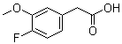structure of CAS# 946713-86-6, 4-Fluoro-3-methoxyphenylacetic acid;2-(4-Fluoro-3-methoxyphenyl)acetic acid