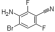 3-Amino-4-bromo-2,6-difluorobenzonitrile molecular structure (CAS 946817-63-6)