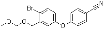 4-[4-Bromo-3-[(methoxymethoxy)methyl]phenoxy]benzonitrile molecular structure (CAS 947162-14-3)