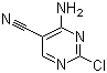 structure of CAS# 94741-69-2, 4-Amino-2-chloro-5-pyrimidinecarbonitrile;4-Amino-2-chloropyrimidine-5-carbonitrile