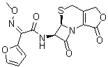 (alphaZ)-alpha-(Methoxyimino)-N-[(5aR,6R)-1,4,5a,6-tetrahydro-1,7-dioxo-3H,7H-azeto[2,1-b]furo[3,4-d][1,3]thiazin-6-yl]-2-furanacetamide molecular structure (CAS 947723-87-7)