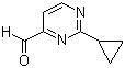 2-Cyclopropylpyrimidine-4-carbaldehyde molecular structure (CAS 948549-81-3)