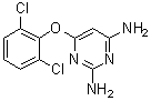 结构式 CAS# 948550-81-0, 6-(2,6-二氯苯氧基)-2,4-嘧啶二胺