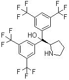 结构式 CAS# 948595-00-4, (2R)-alpha,alpha-二[3,5-二(三氟甲基)苯基]-2-吡咯烷甲醇