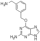 6-[[3-(氨基甲基)苯基]甲氧基]-9H-嘌呤-2-胺分子结构 (CAS 948903-72-8)