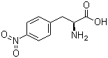 4-硝基-L-苯丙氨酸分子结构 (CAS 949-99-5)