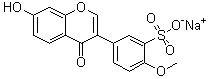 Sodium formononetin-3'-sulfonate molecular structure (CAS 949021-68-5)
