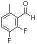 2,3-二氟-6-甲基苯甲醛分子结构 (CAS 949026-74-8)