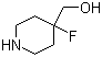 4-氟哌啶-4-甲醇分子结构 (CAS 949100-11-2)