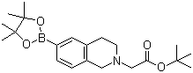 N-(叔丁氧羰基甲基)-3,4-二氢异喹啉-6-硼酸频哪醇酯分子结构 (CAS 949922-33-2)
