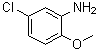 5-氯-2-甲氧基苯胺分子结构 (CAS 95-03-4)