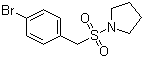 1-[[(4-溴苯基)甲基]磺酰基]吡咯烷分子结构 (CAS 950255-92-2)