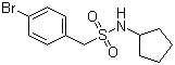 1-(4-溴苯基)-N-环戊基甲磺酰胺分子结构 (CAS 950256-12-9)