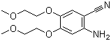 2-氨基-4,5-双(2-甲氧基乙氧基)苯腈分子结构 (CAS 950596-58-4)