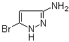 结构式 CAS# 950739-21-6, 5-溴-1H-吡唑-3-胺