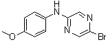 5-溴-N-(4-甲氧基苯基)-2-吡嗪胺分子结构 (CAS 950845-92-8)