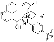 structure of CAS# 95088-20-3, N-(4-Trifluoromethybenzyl)cinchoninum bromide