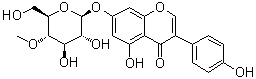 structure of CAS# 950910-16-4, 5-Hydroxy-3-(4-hydroxyphenyl)-7-[(4-O-methyl-beta-D-glucopyranosyl)oxy]-4H-1-benzopyran-4-one