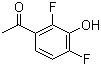 结构式 CAS# 951163-65-8, 1-(2,4-二氟-3-羟基苯基)乙酮